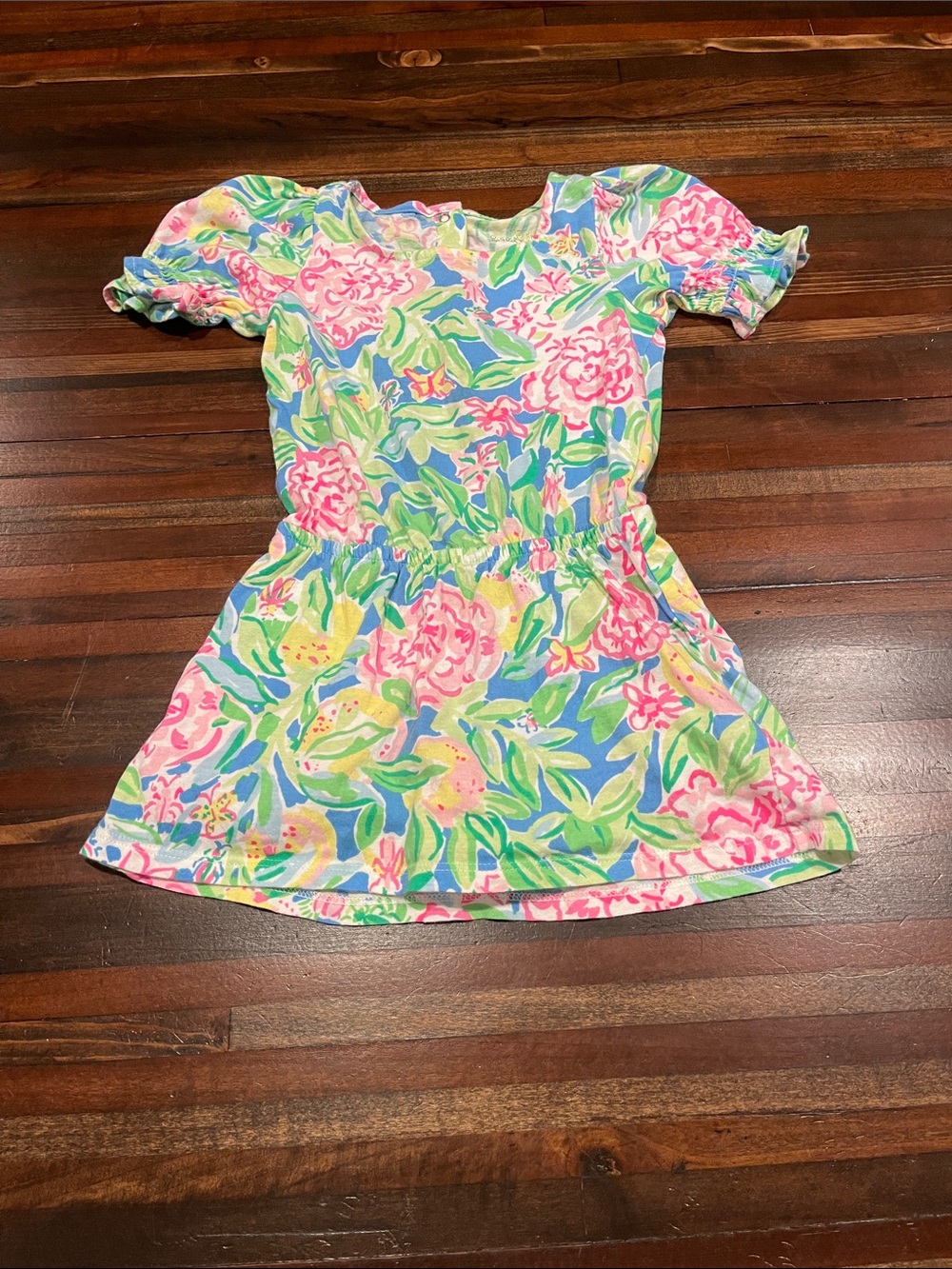 Lilly Pulitzer Multicolor Short Sleeve Dress with shorts size XS 2-3
